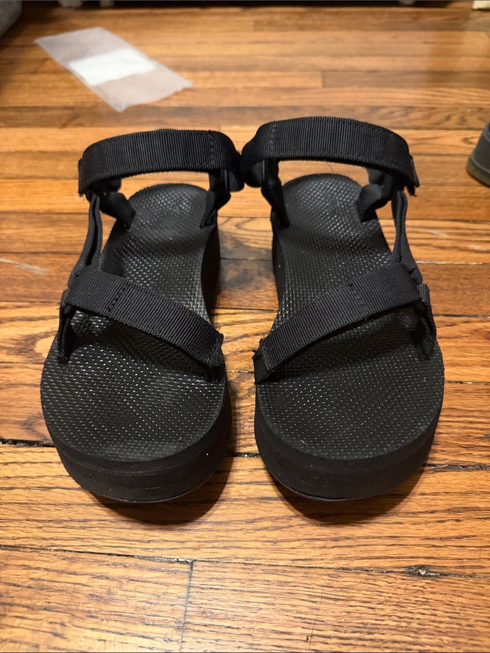 Teva Flatform Universal Black Platform Sport Sandals Women’s Size 8